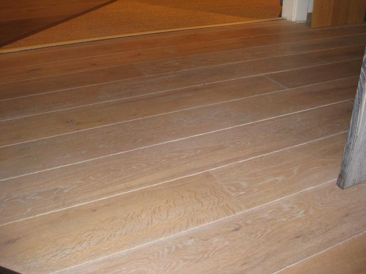 Europees eiken Lamelplank Verouderd + white wash